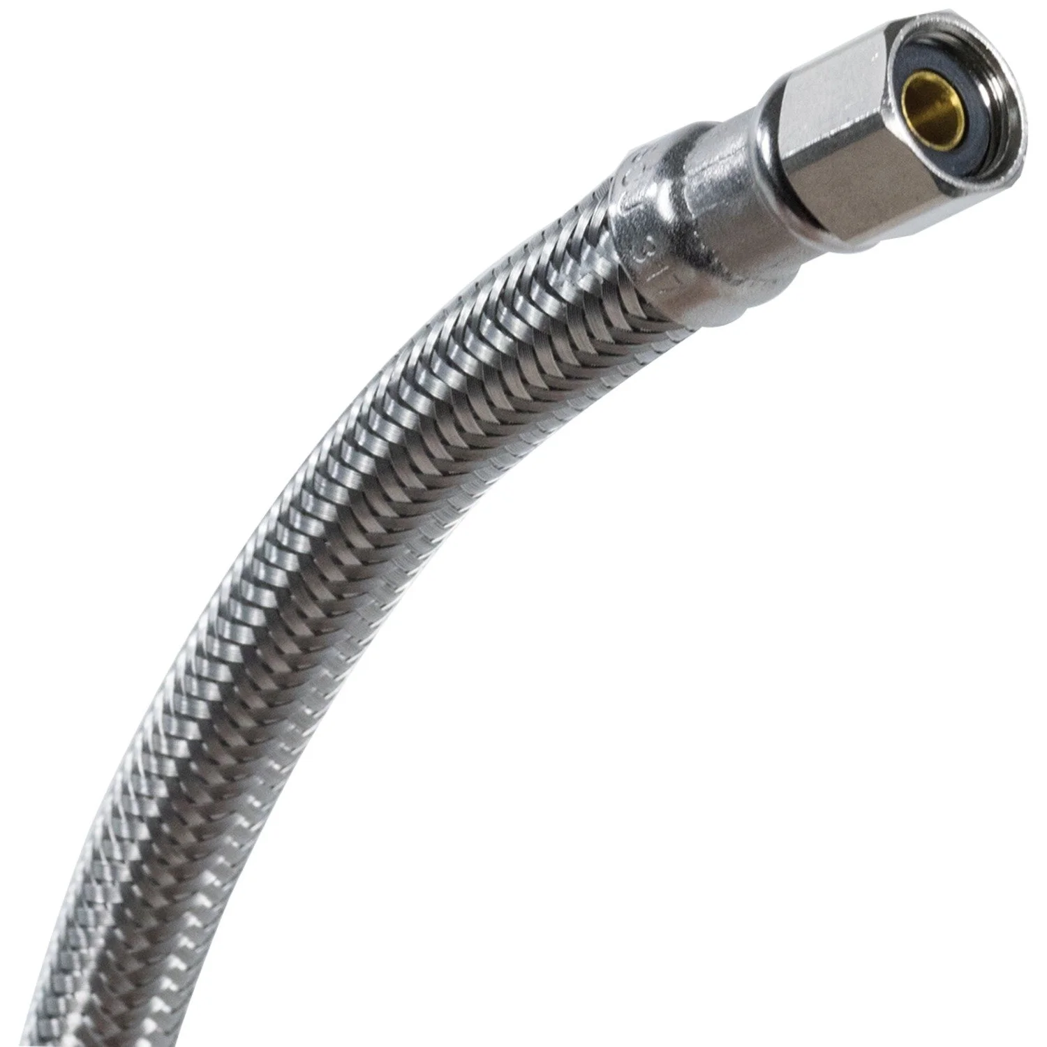 Certified Appliance Accessories Ice Maker Water Line, 25 Feet, PVC Core with Premium Braided Stainless Steel Connector