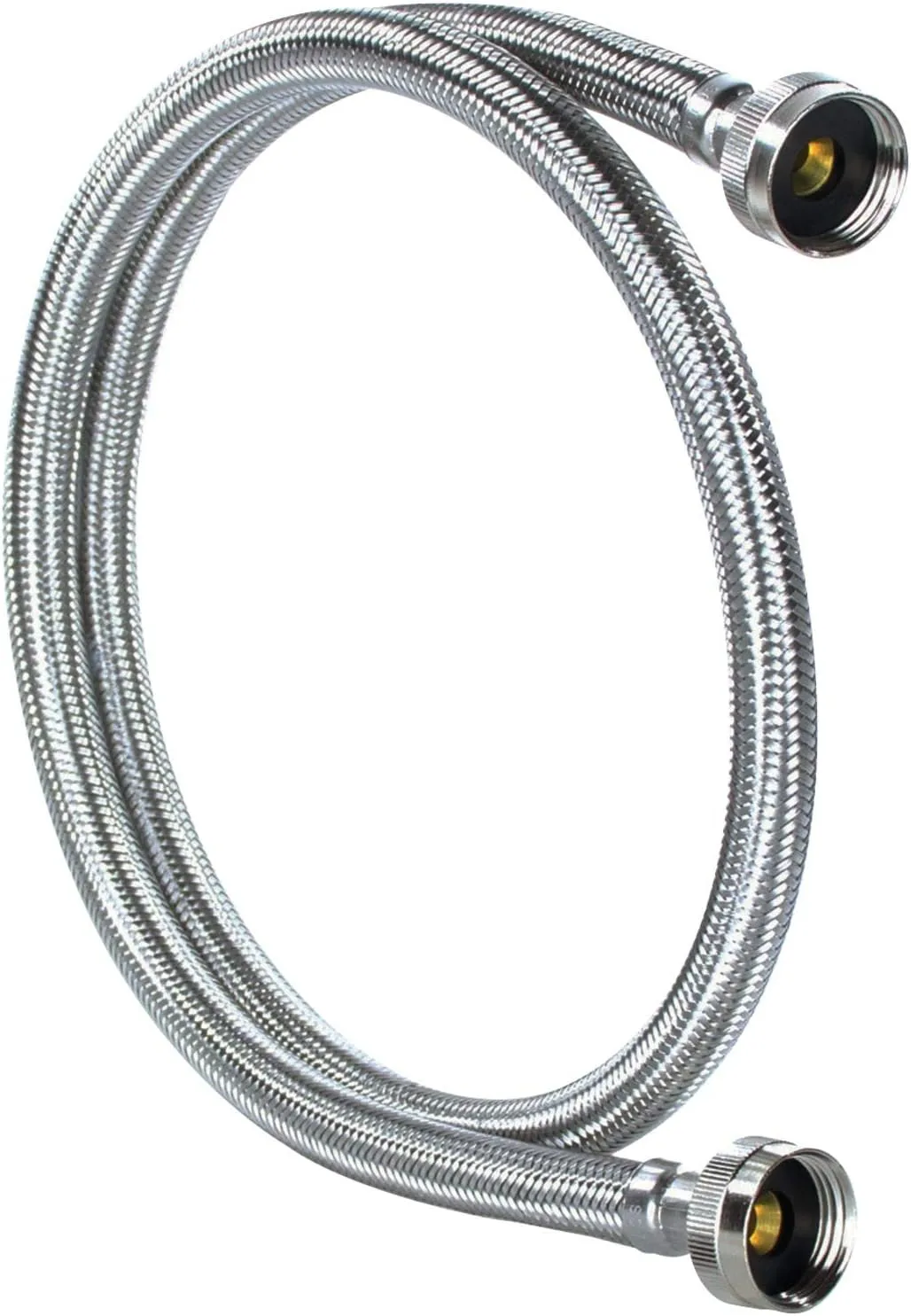 Certified Appliance Accessories Washing Machine Hoses (2 Pack), Hot and Cold Water Supply Lines, 4 Feet