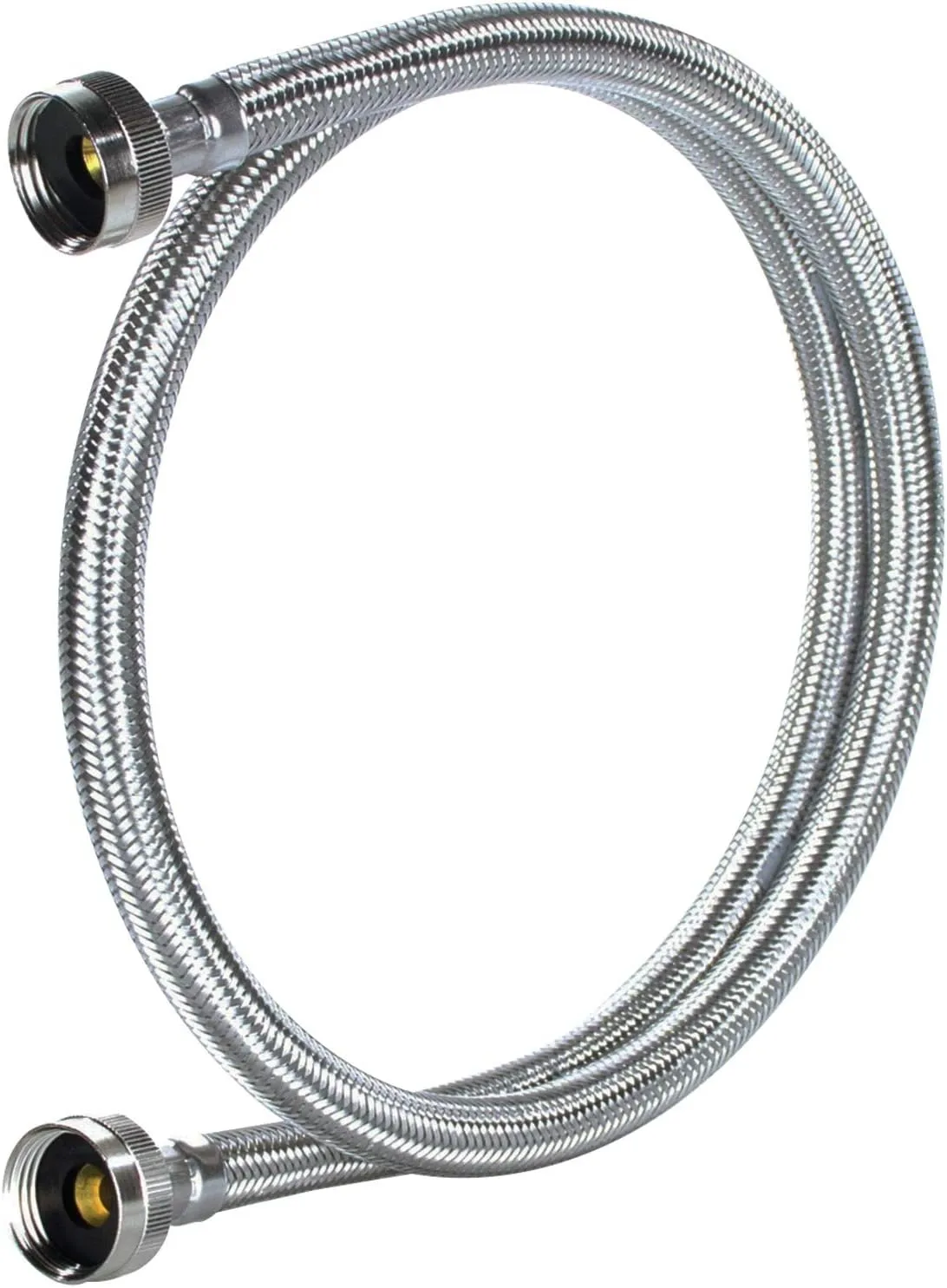 Certified Appliance Accessories Washing Machine Hoses (2 Pack), Hot and Cold Water Supply Lines, 4 Feet