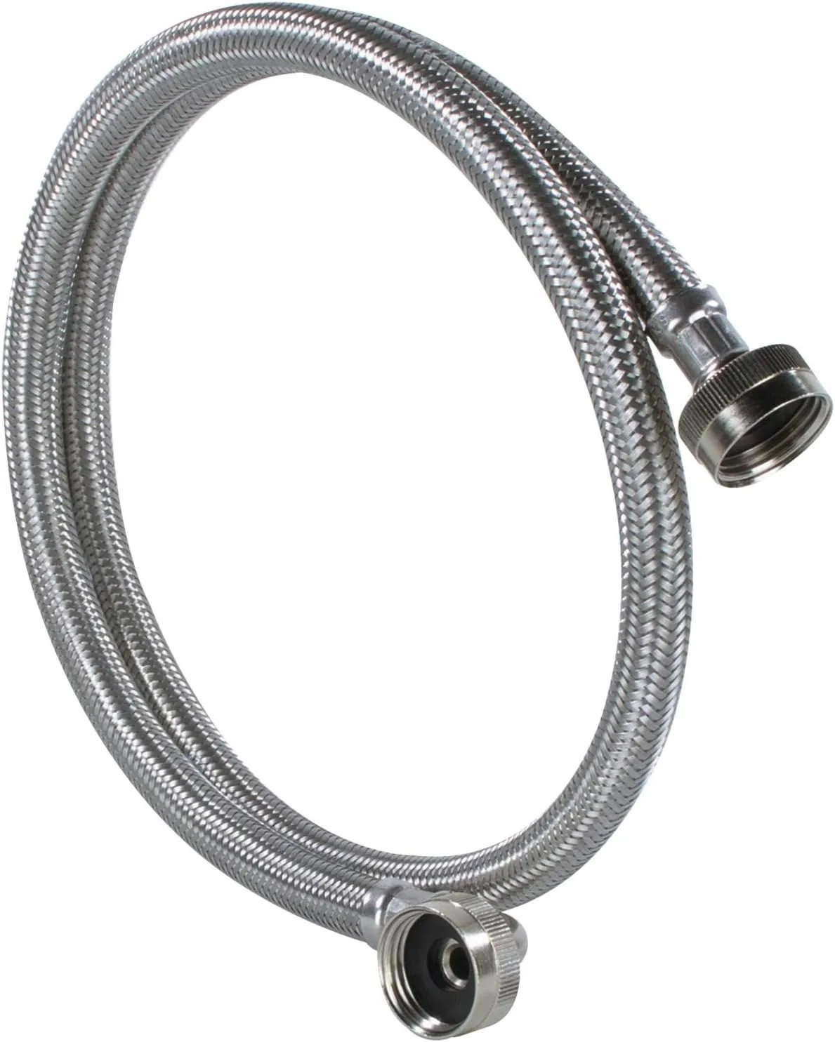 Certified Appliance Accessories Washing Machine Hose with 90 Degree Elbow (2 Pack), Hot and Cold Water Supply Lines, 4 Feet