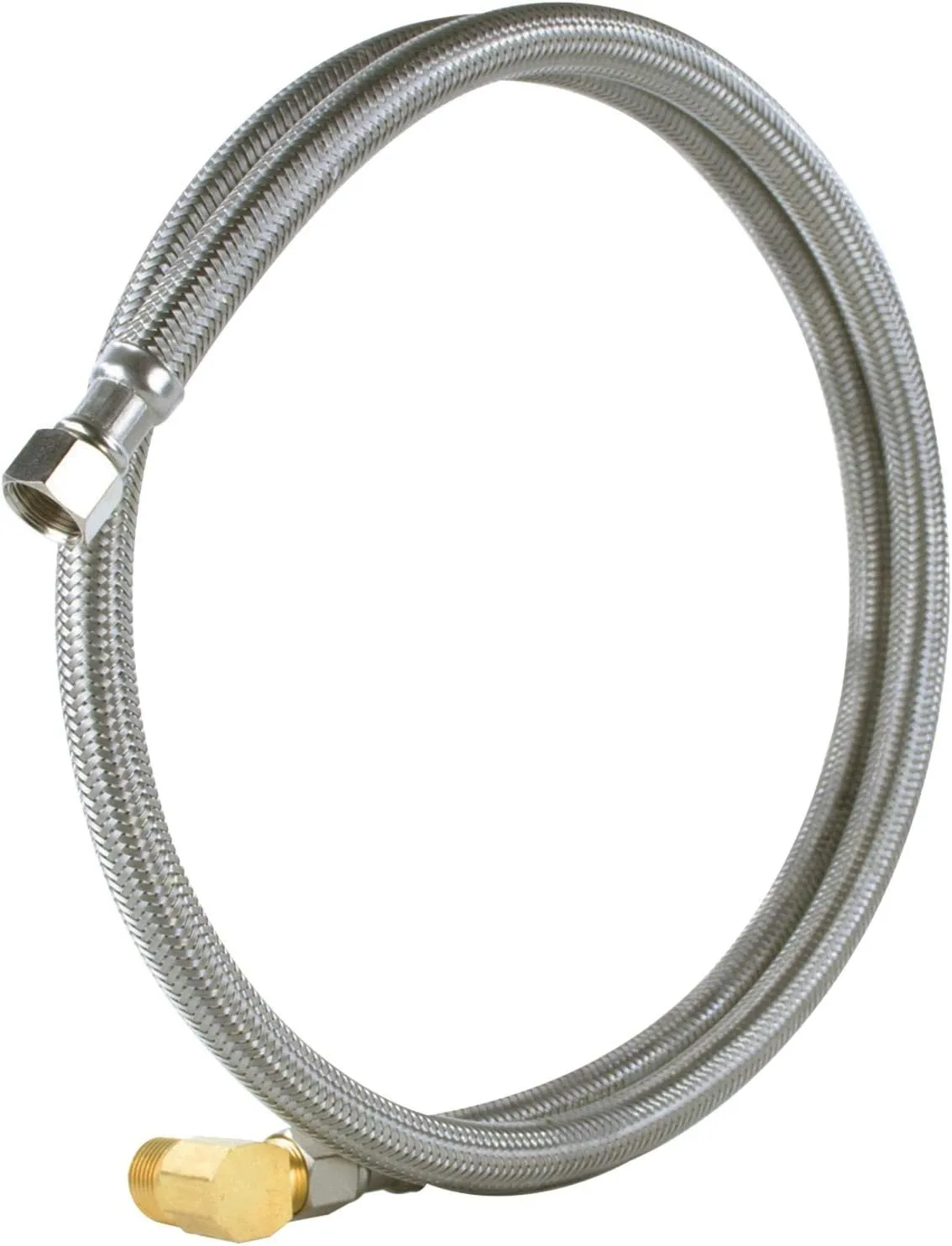 Certified Appliance Accessories Dishwasher Hose with 90 Degree MIP Elbow, Water Supply Line, 10 Feet