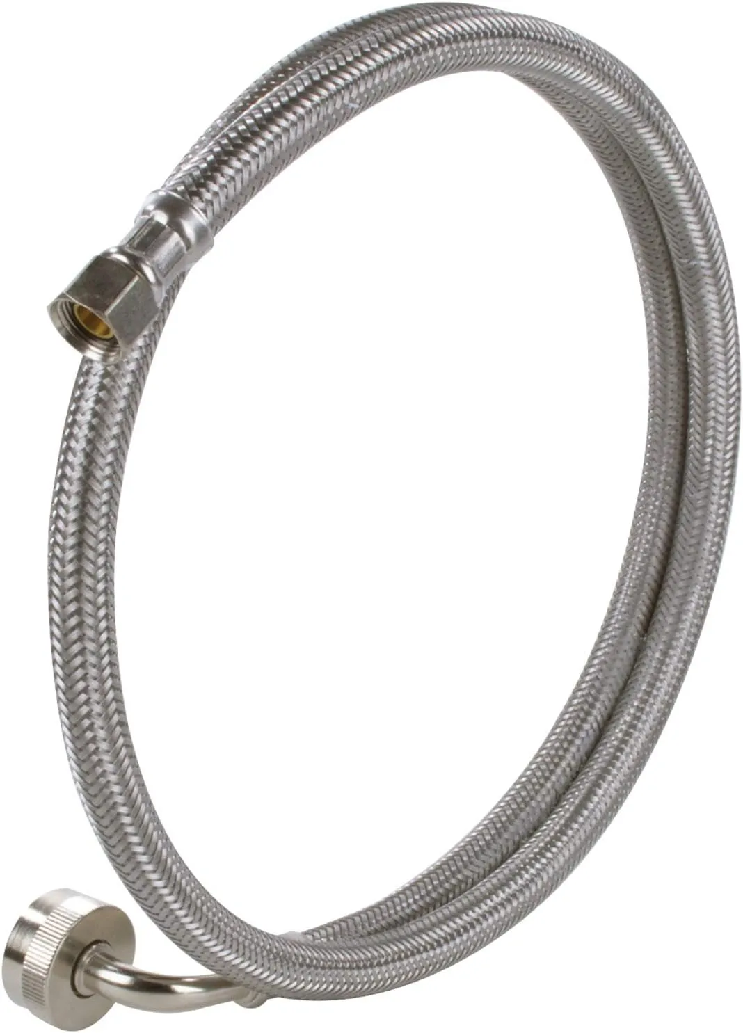 Certified Appliance Accessories Dishwasher Hose with 90 degree FGH Elbow, Water Supply Line, 4 Feet