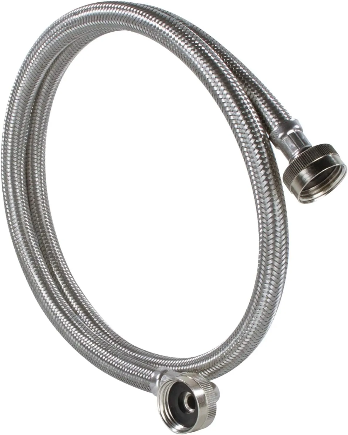 Certified Appliance Accessories Braided Stainless Steel Steam Dryer Installation Kit with 90° Elbow
