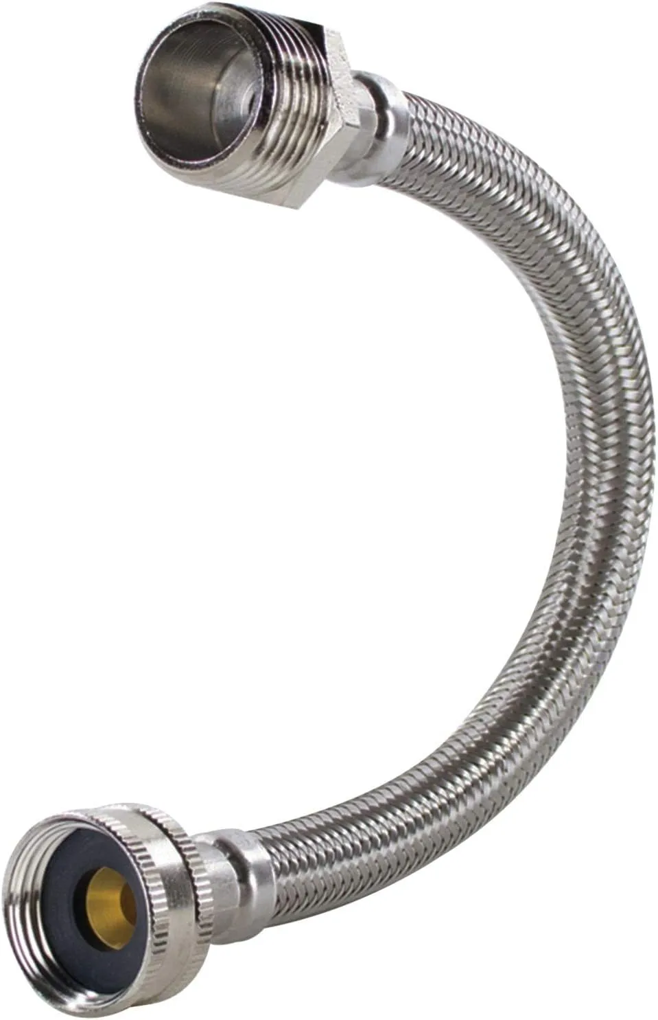Certified Appliance Accessories Braided Stainless Steel Steam Dryer Installation Kit with 90° Elbow