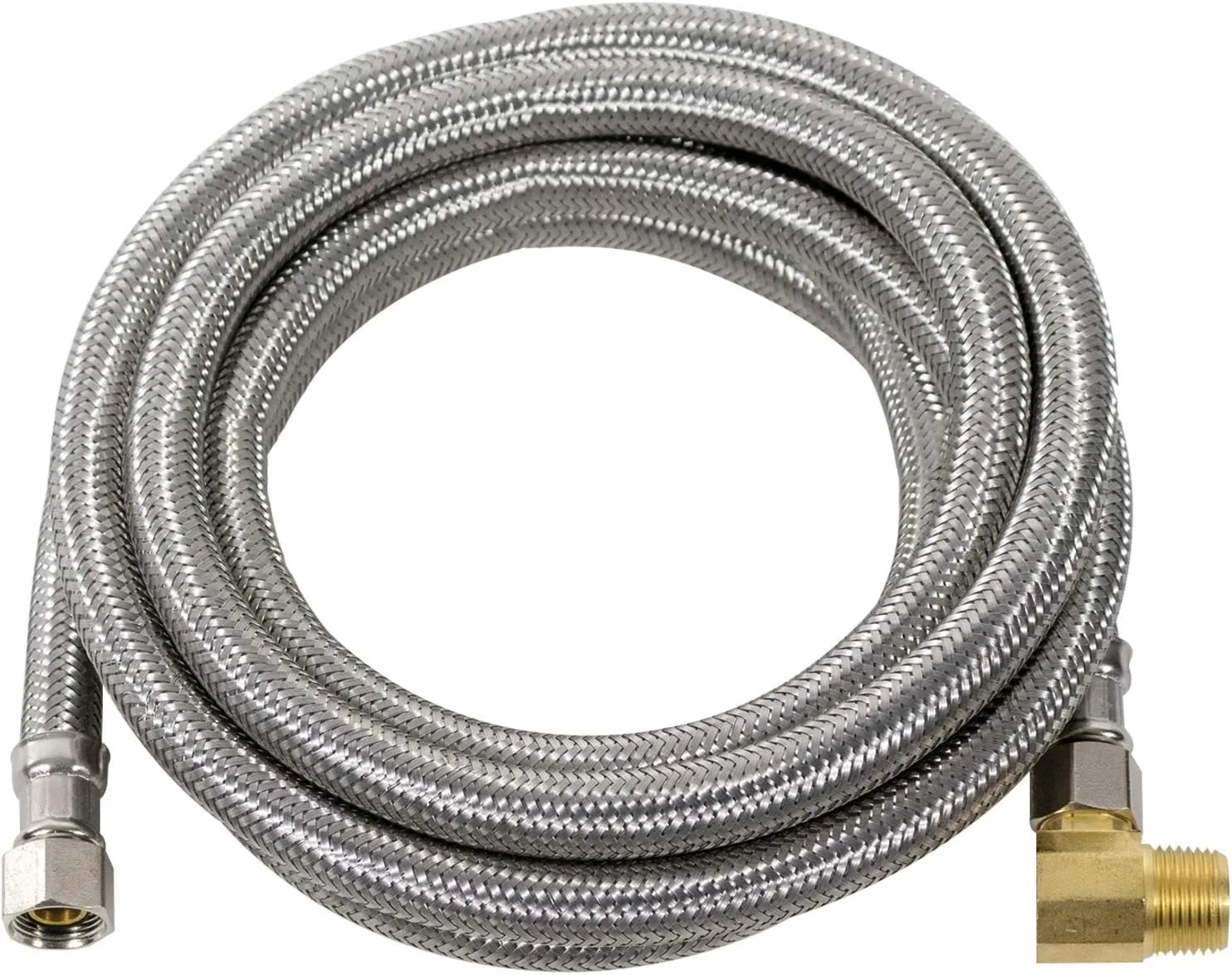 Certified Appliance Accessories Dishwasher Hose with 90 Degree MIP Elbow, Water Supply Line, 10 Feet
