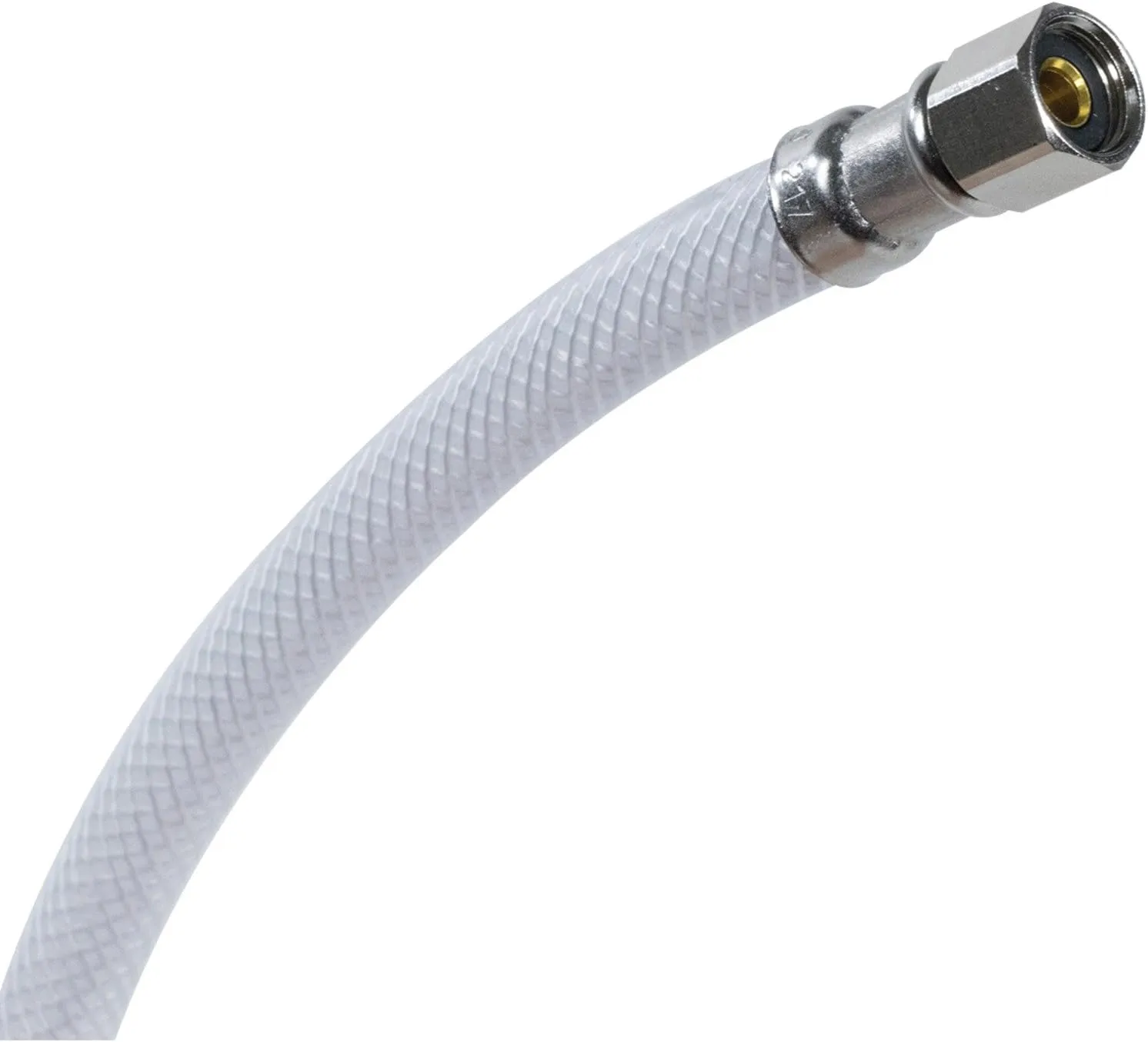 Certified Appliance Accessories PVC Ice Maker Connector, 25 ft, Polyester-Reinforced PVC, White