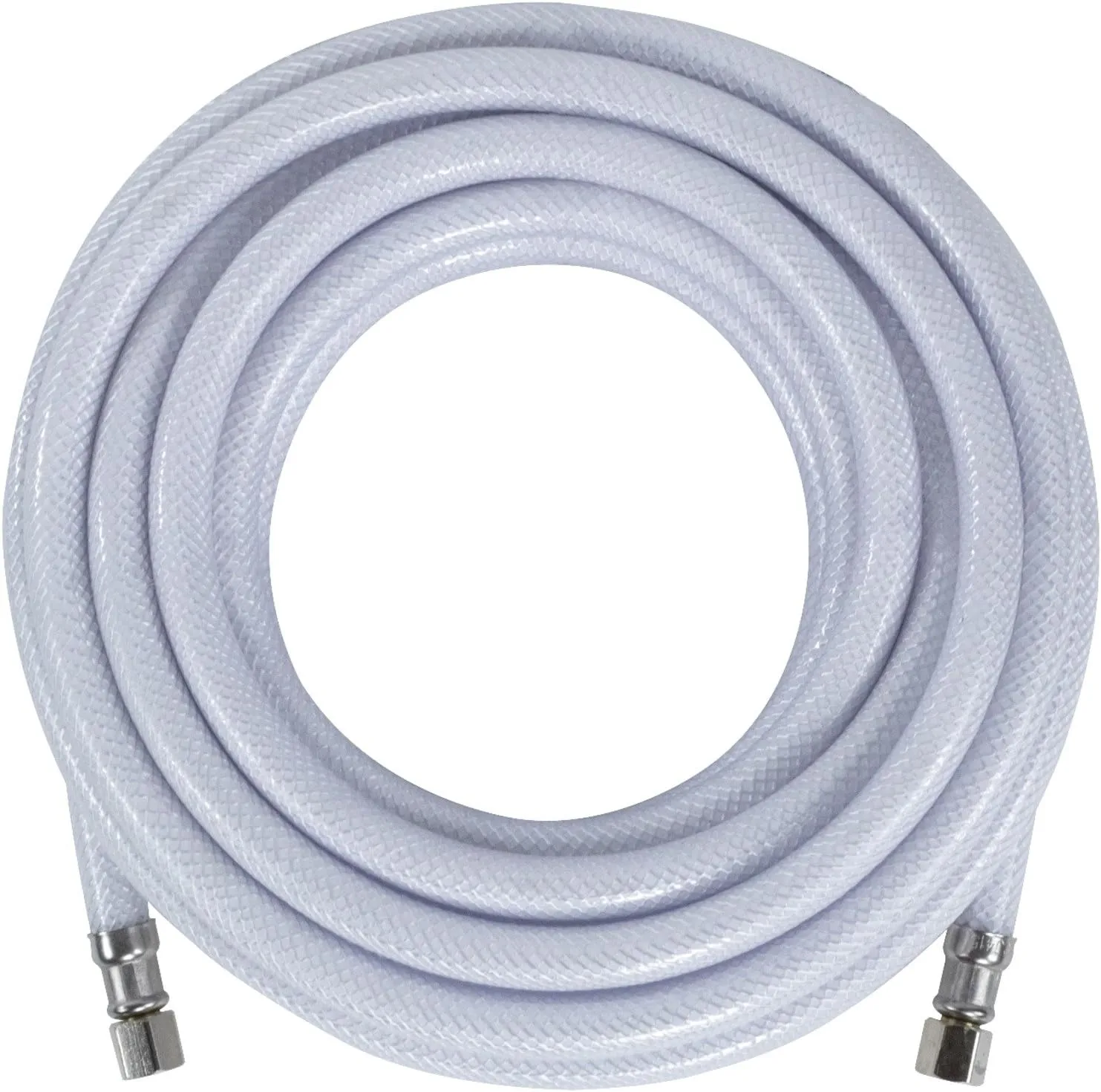 Certified Appliance Accessories PVC Ice Maker Connector, 25 ft, Polyester-Reinforced PVC, White