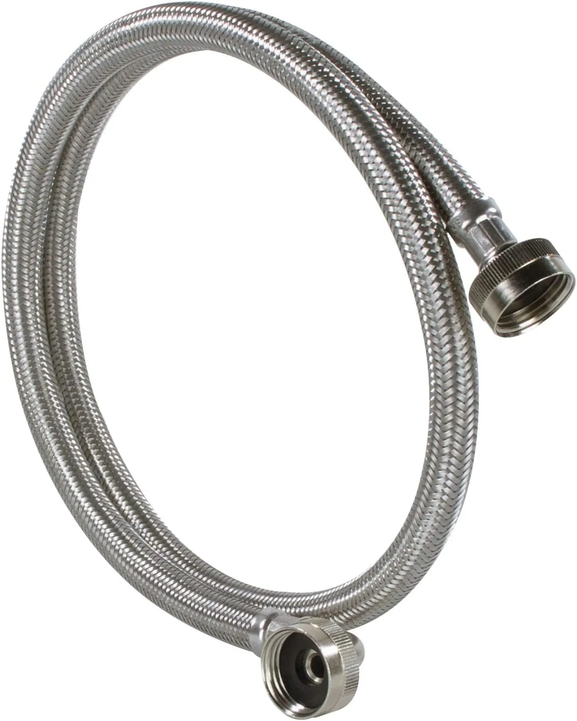 Certified Appliance Accessories Washing Machine Hose with 90 Degree Elbow (2 Pack), Hot and Cold Water Supply Lines, 6 Feet