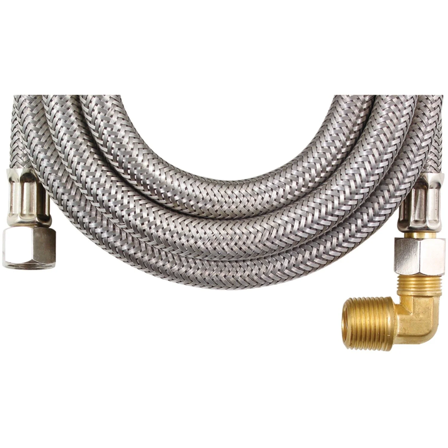 Certified Appliance Accessories Dishwasher Hose with 90 Degree MIP Elbow, Water Supply Line, 6 Feet