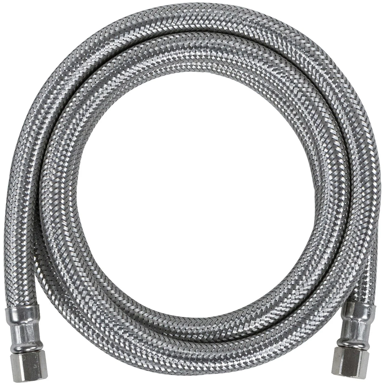 Certified Appliance Accessories Ice Maker Water Line, 5 Feet, PVC Core with Premium Braided Stainless Steel