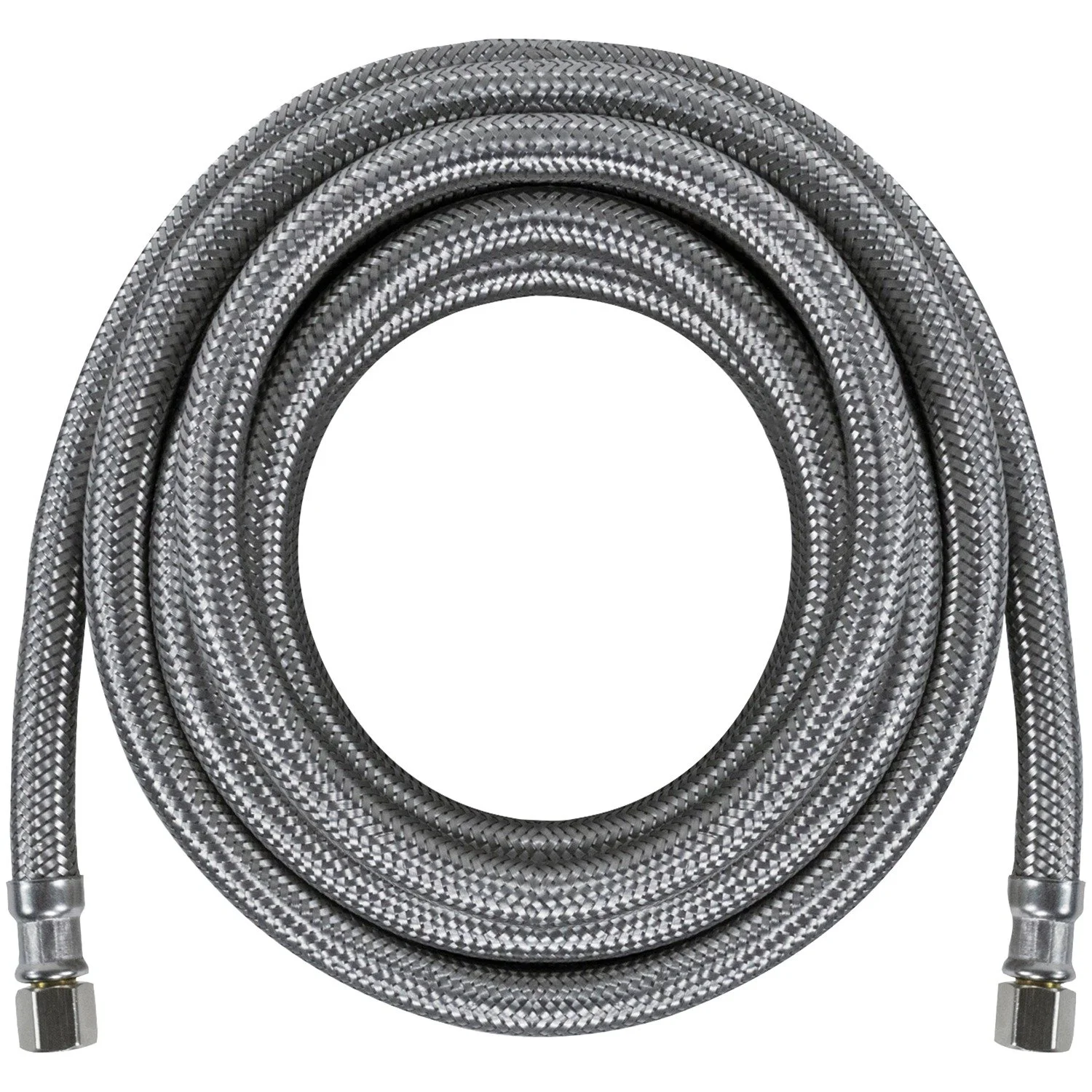 Certified Appliance Accessories Ice Maker Water Line, 15 Feet, PVC Core with Premium Braided Stainless Steel 15-Foot