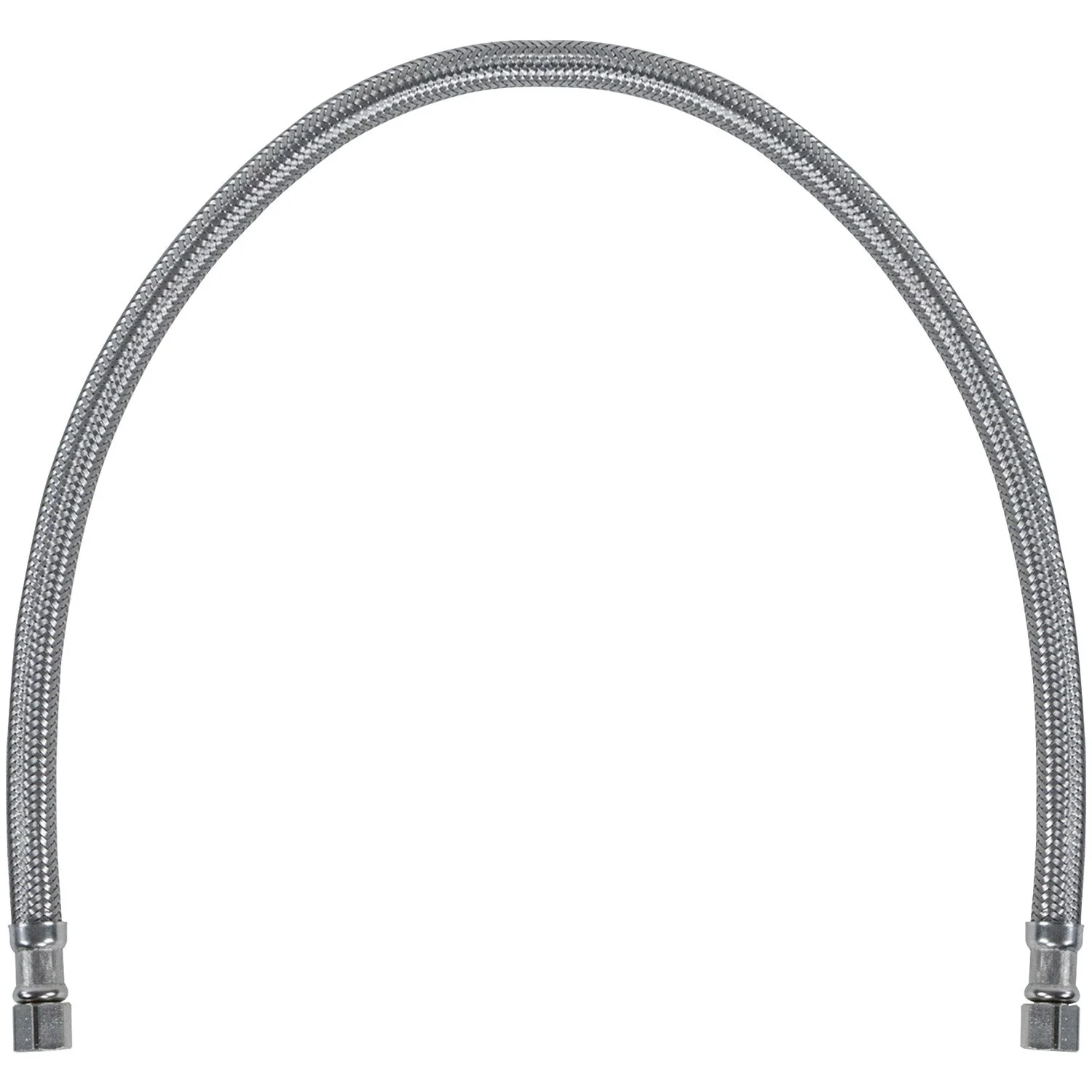 Certified Appliance Accessories Braided Stainless Steel Ice Maker Connector - 24in - Silver, Stainless Steel - IM24SS