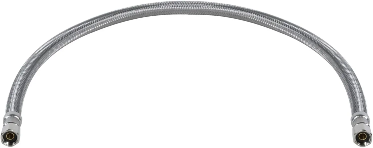Certified Appliance Accessories Braided Stainless Steel Ice Maker Connector - 24in - Silver, Stainless Steel - IM24SS