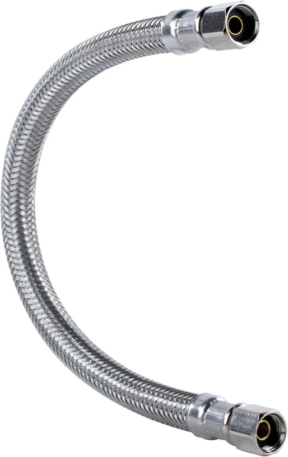 Certified Appliance Accessories Braided Stainless Steel Ice Maker Connector - 24in - Silver, Stainless Steel - IM24SS