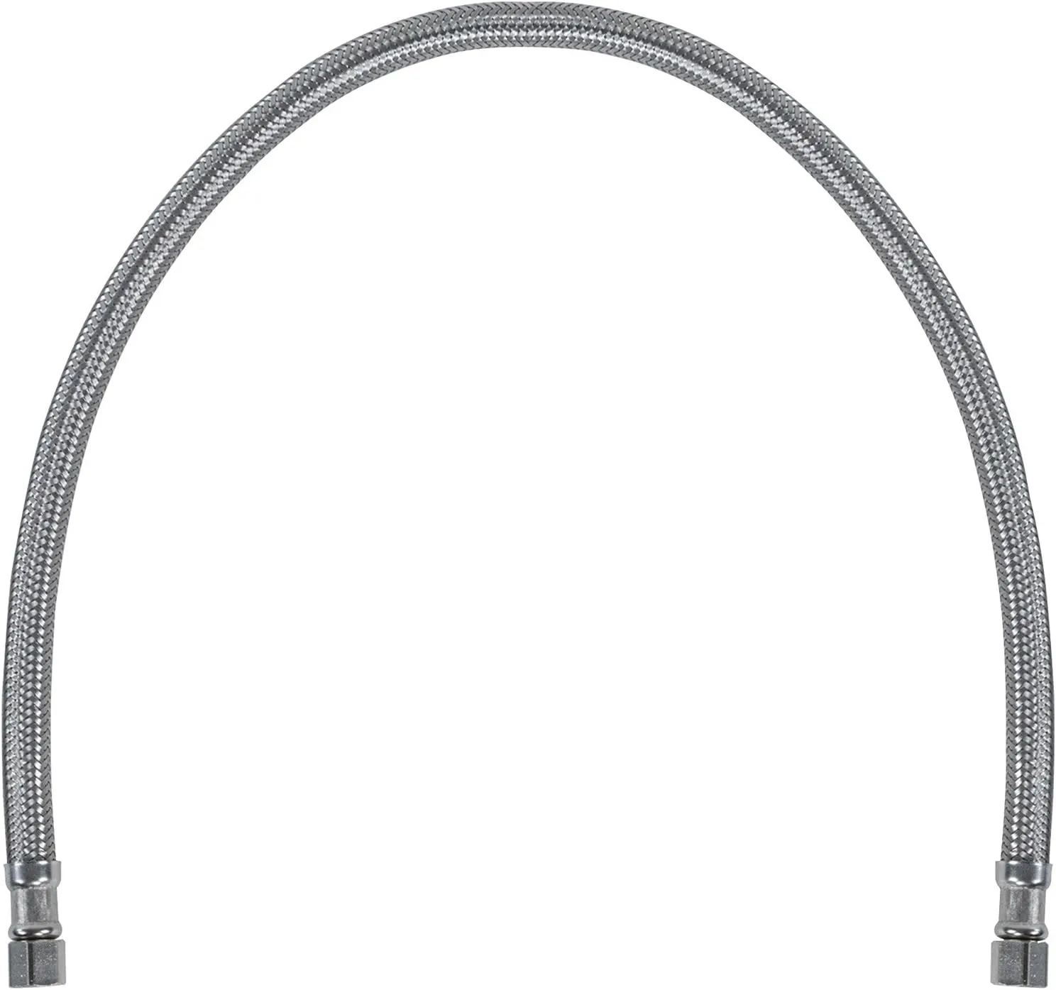 Certified Appliance Accessories Braided Stainless Steel Ice Maker Connector - 24in - Silver, Stainless Steel - IM24SS