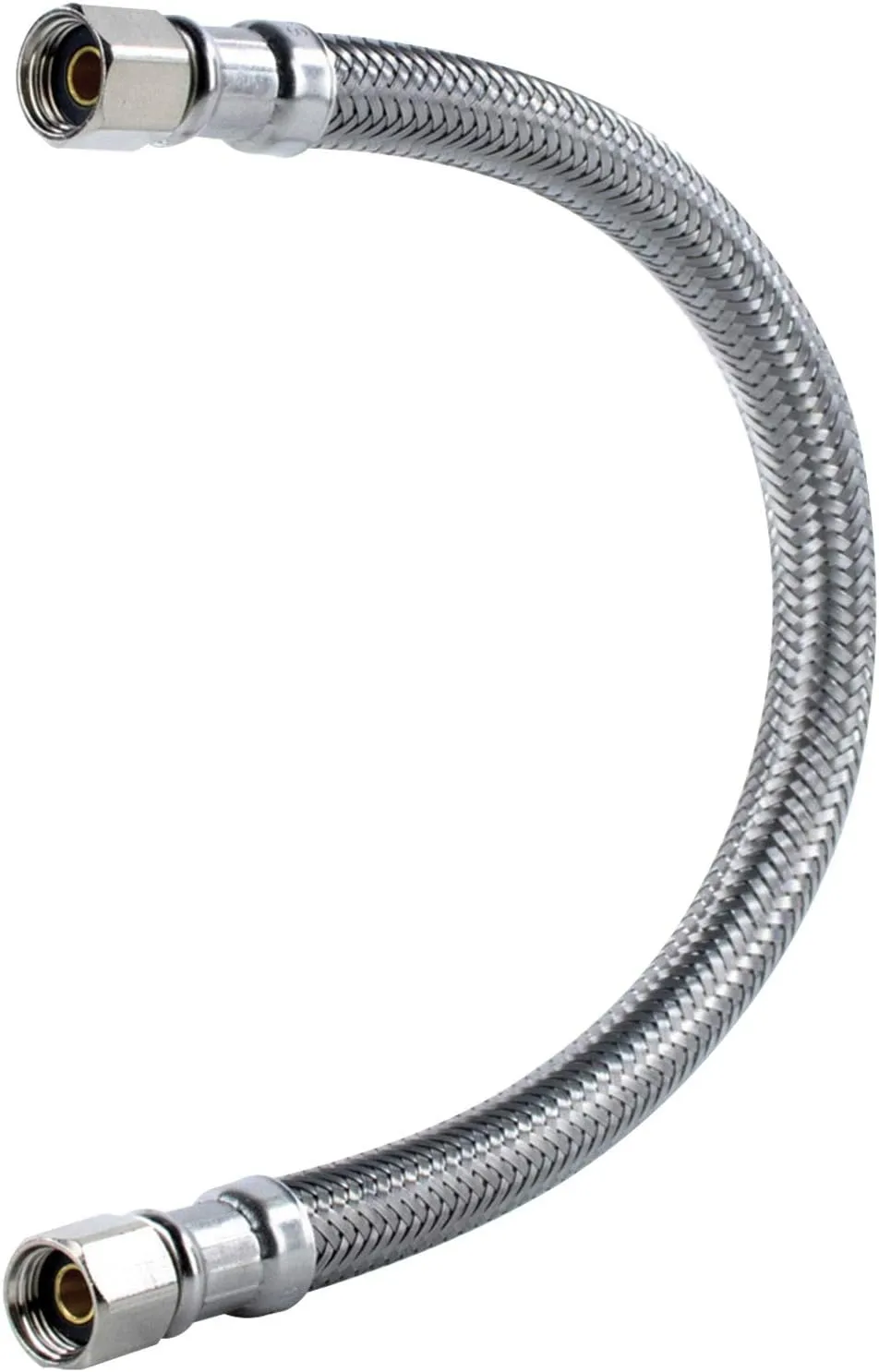 Certified Appliance Accessories Braided Stainless Steel Ice Maker Connector - 24in - Silver, Stainless Steel - IM24SS