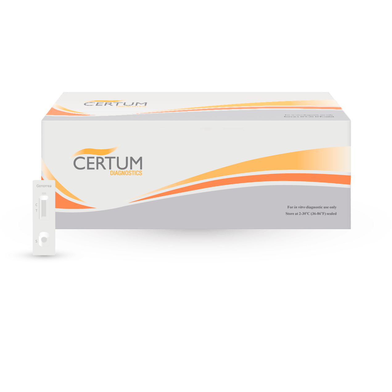 Prueba para detección del antígeno de Gonorrea en cassette - Caja con 20 piezas - Certum