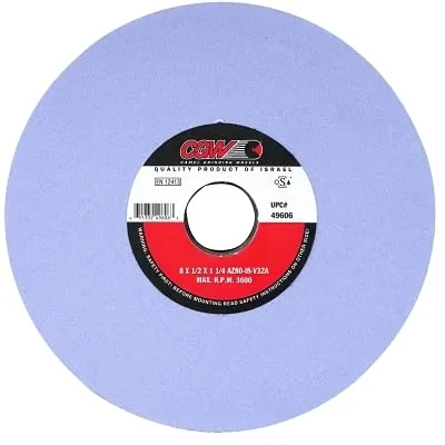 Surface Grinding Wheel: 14" Dia, 2" Thick, 5" Hole, 46 Grit, I Hardness