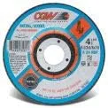 Depressed Center Wheel, 4 1/2 in Dia, 1/8 in Thick, 5/8 in Arbor, Aluminum