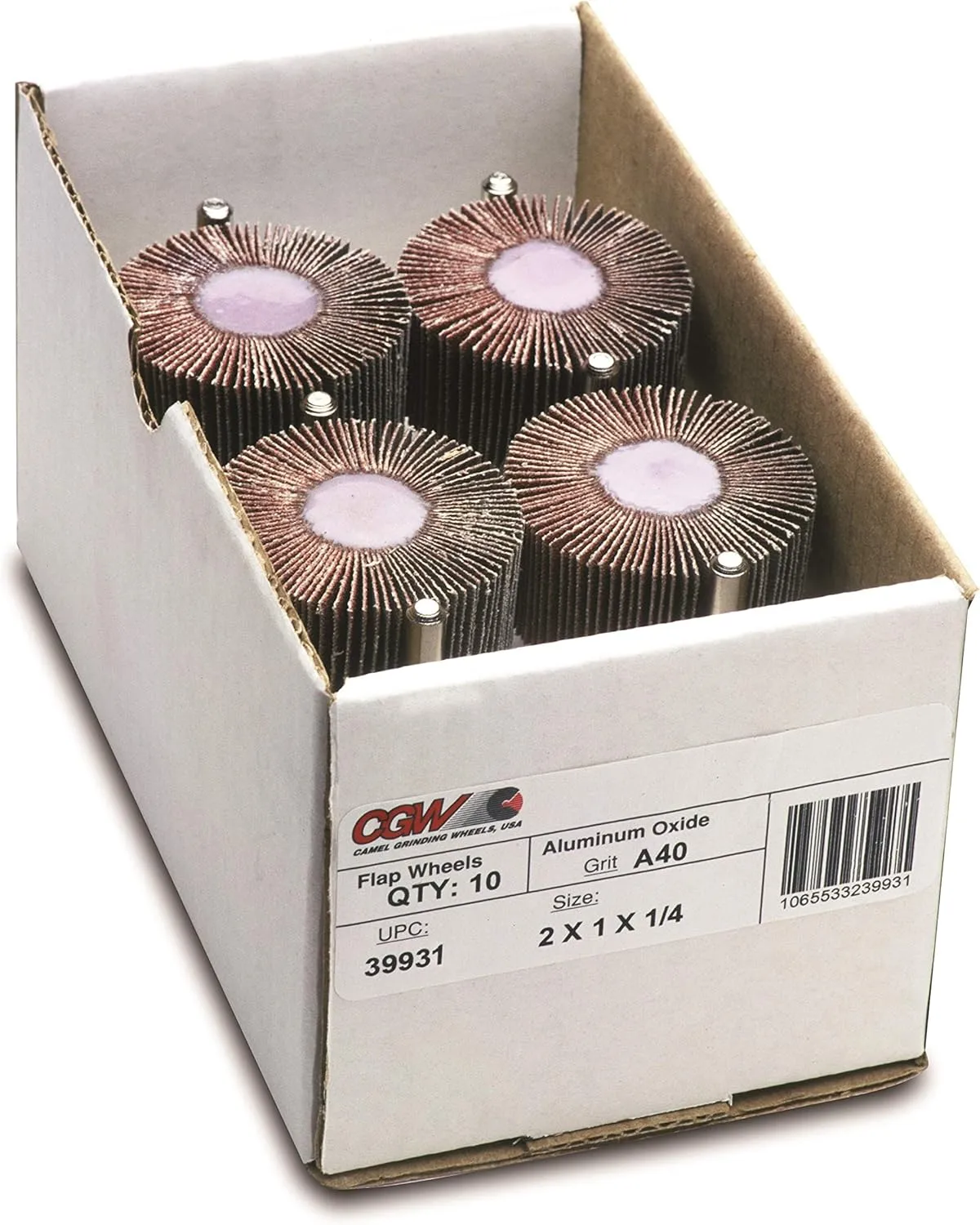 Flap Wheels - 2x1x1/4 aluminum oxide 40 grit flap wheel [Set of 10]