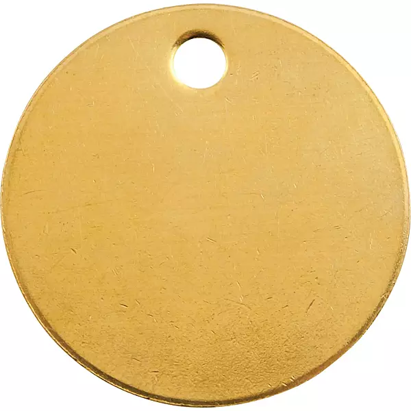 Tag-1" Round Brass 100pk