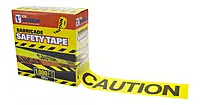 CH Hanson 14090 1000 ft. roll Caution w/ Box Dispenser - 3 mil