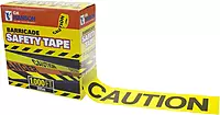 CH Hanson 14090 1000 ft. roll Caution w/ Box Dispenser - 3 mil