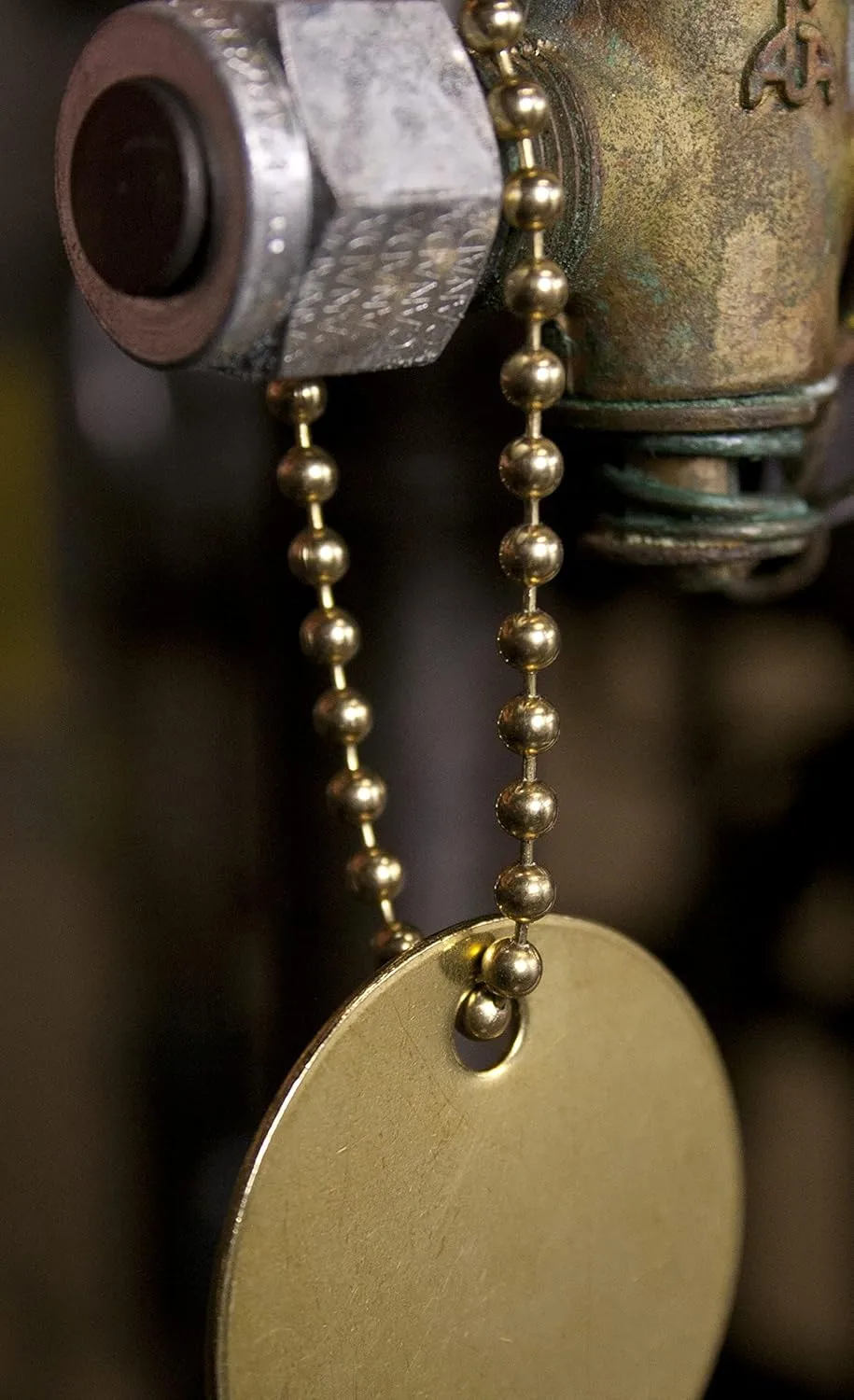 Tag 1-1/2 Round Brass 100pk