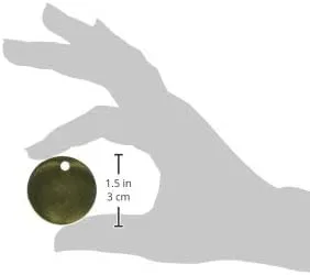 Tag 1-1/2 Round Brass 100pk