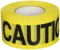 C.H. Hanson 16000 Yellow Caution Barricade Tape, 2 mil, 1000 ft, YELLOW/BLACK, Caution Yellow 305m (1000ft) One Size