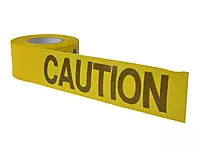C.H. Hanson 16000 Yellow Caution Barricade Tape, 2 mil, 1000 ft, YELLOW/BLACK, Caution Yellow 305m (1000ft) One Size