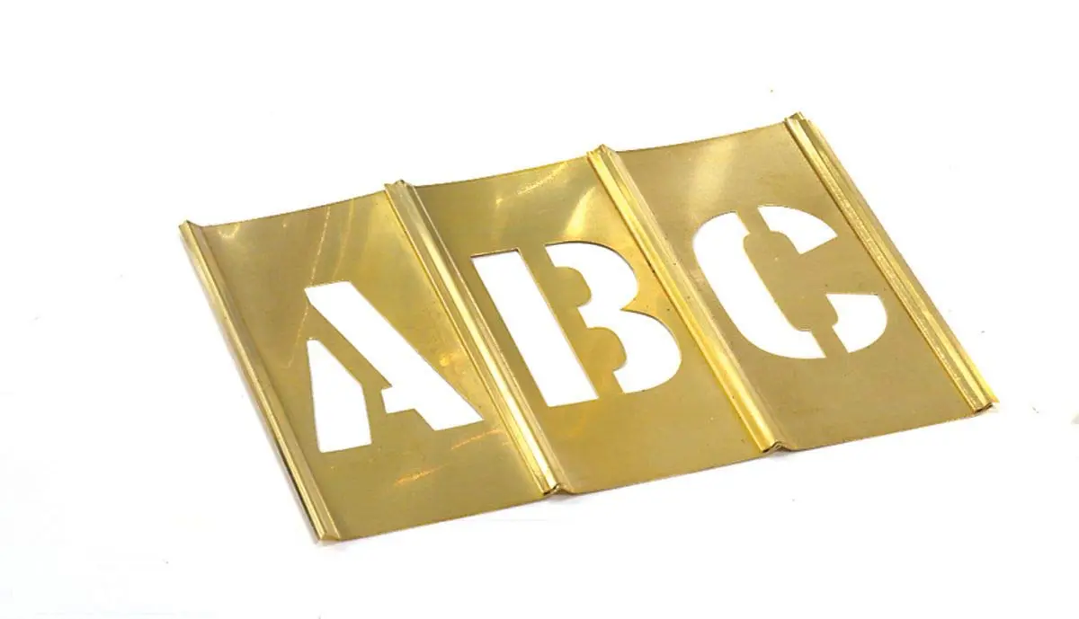 CH Hanson 10031 2" Brass Letters Set 33 pc