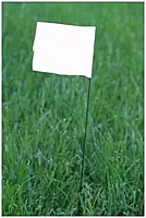 CH Hanson Stake Flags-21 Staff, 2-1/2"x3-1/2 Flag, White 100Pcs.