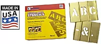 CH Hanson 10033 3" Brass Letters Set 33 pc