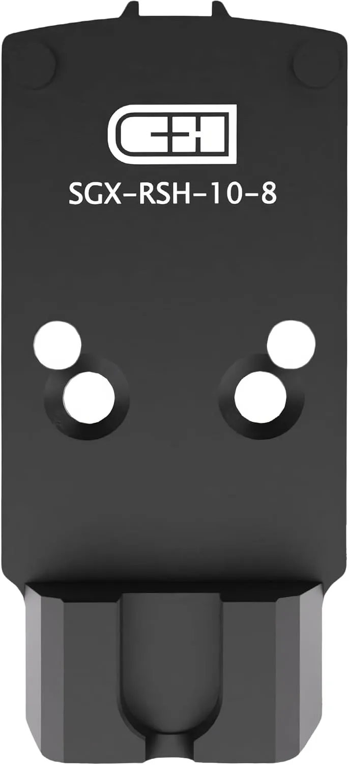 C+H Precision Optics Adapter Plate with 10-8 Rear Sight for SIG P320 Legion (X-Five/M17/M18) with Romeo 1 Pro Optic Ready