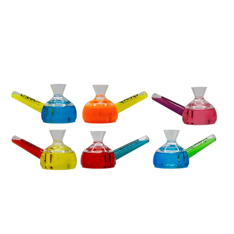 CHEECH DOUBLE COLORED GLYCERIN HANDPIPE