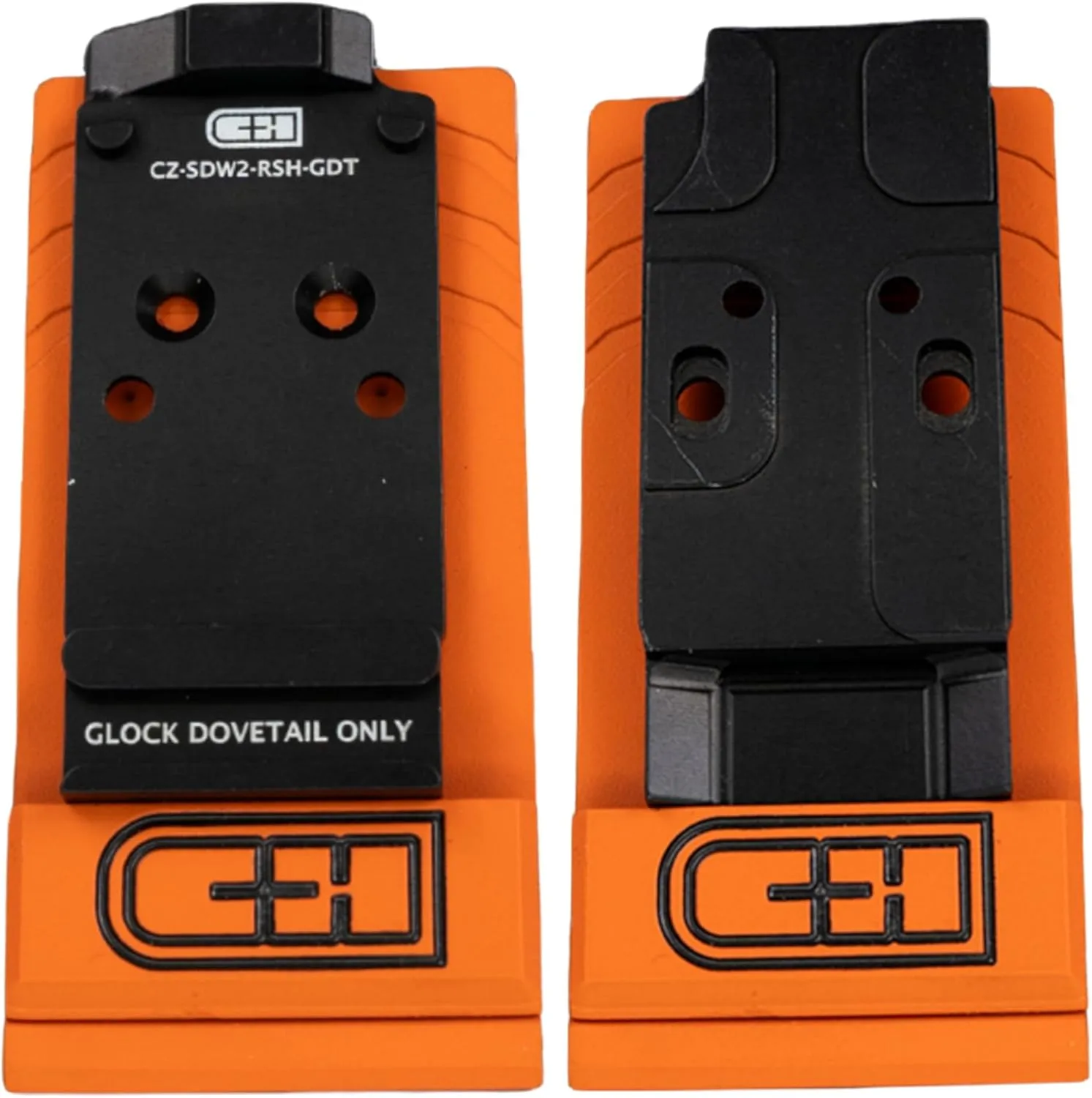 C+H Precision Red Dot Mounting Plate | Compatible with CZ Shadow 2 Optics Ready Models and Compatible with Trijicon RMR/SRO