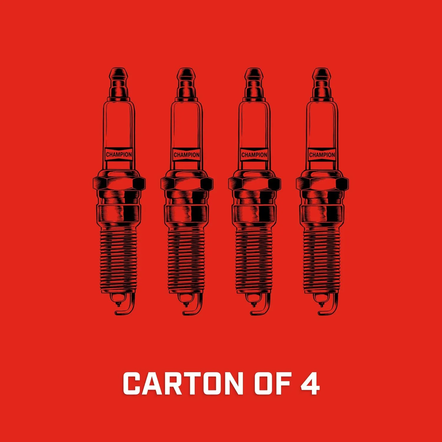 Champion Copper Plus Small Engine 863 Spark Plug RCJ8Y - 4 Pack
