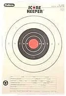 Champion Targets 45723 Score Keeper Fluorescent Orange & Black Bullseye Target, 25 Yard Pistol Slow Fire, 12 Pack