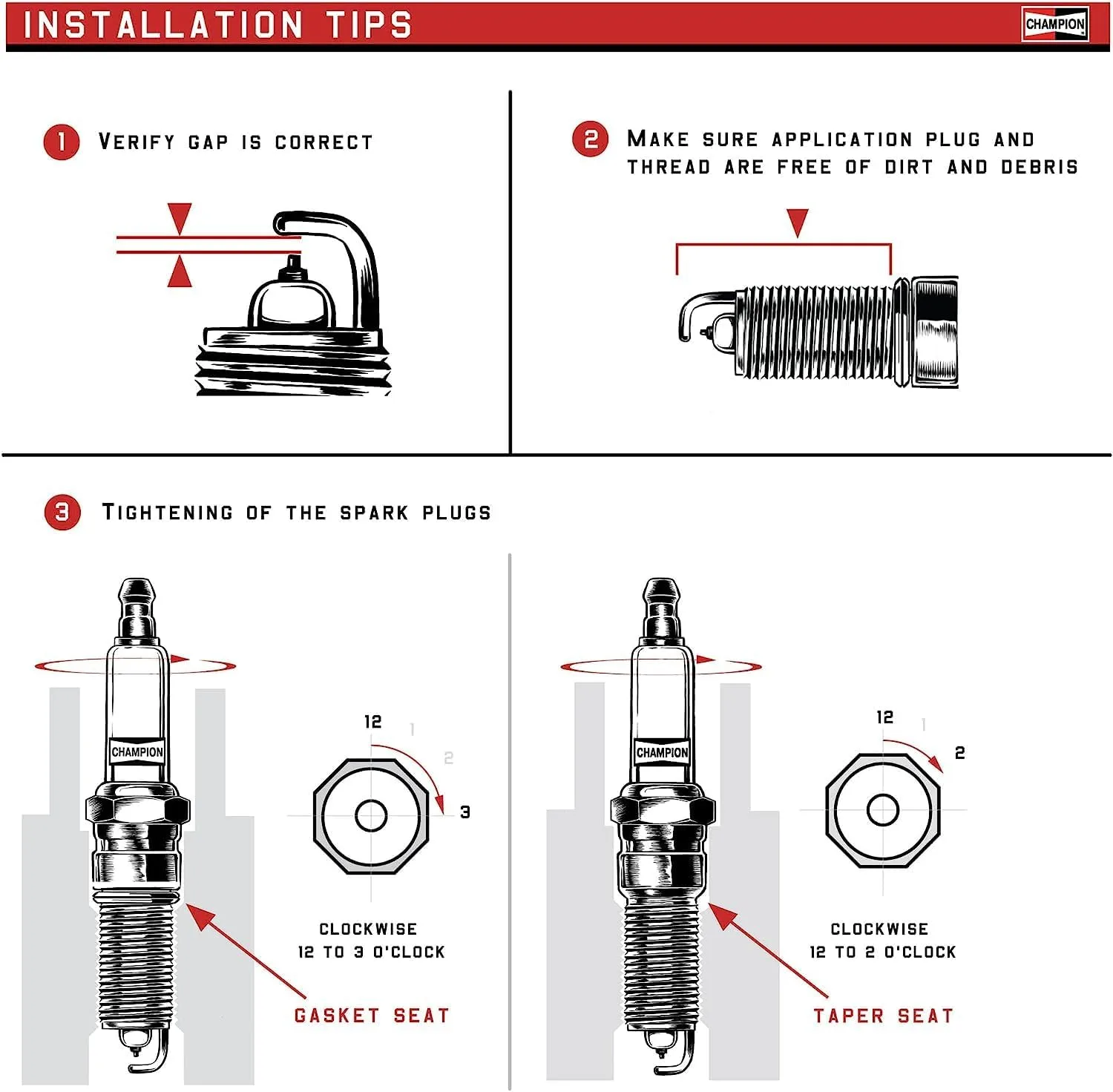 Champion QL78YC Spark Plug, Pack of 4
