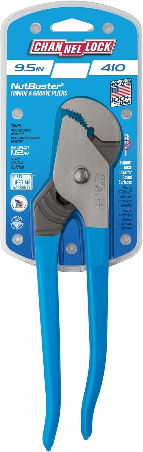 Channellock Double Tongue and Groove Parrot Nose Pliers