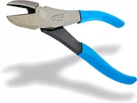 Channellock 447 GIDDS2-821226 Curved Jaw Diagonal Cutting Plier Grey/Blue, 7.5-Inch Curved Diagonal
