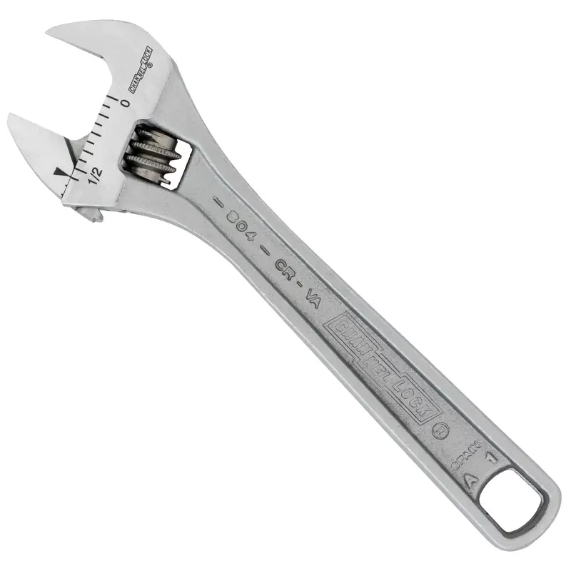 Channellock 804 4.5-Inch Adjustable Wrench, Chrome