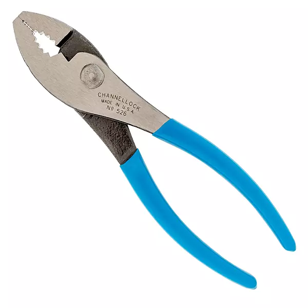 Channellock 526 6-Inch Slip Joint Pliers | Utility Plier with Wire Cutter | Serrated Jaw Forged from High Carbon Steel