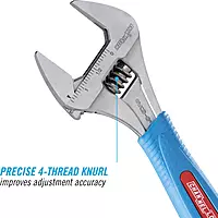 Channellock 6WCB 6-Inch WideAzz Adjustable Wrench, CODE BLUE 6-Inch WideAzz Wrench