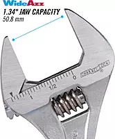 Channellock 6WCB 6-Inch WideAzz Adjustable Wrench, CODE BLUE 6-Inch WideAzz Wrench