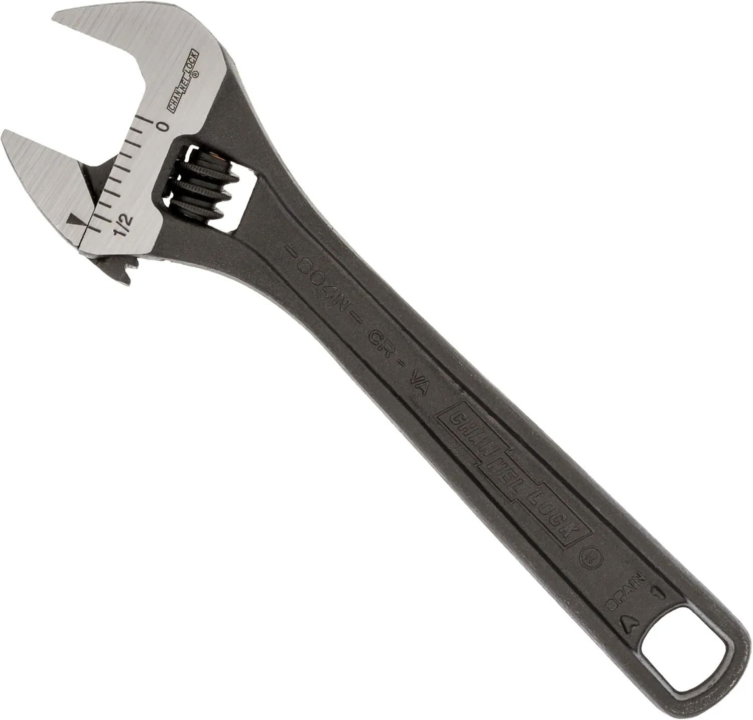 CHANNELLOCK Adjustable Wrench Black Phosphate Coated