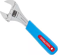 Channellock 808WCB 8-Inch Chrome Adjustable Wrench with Code Blue Grips