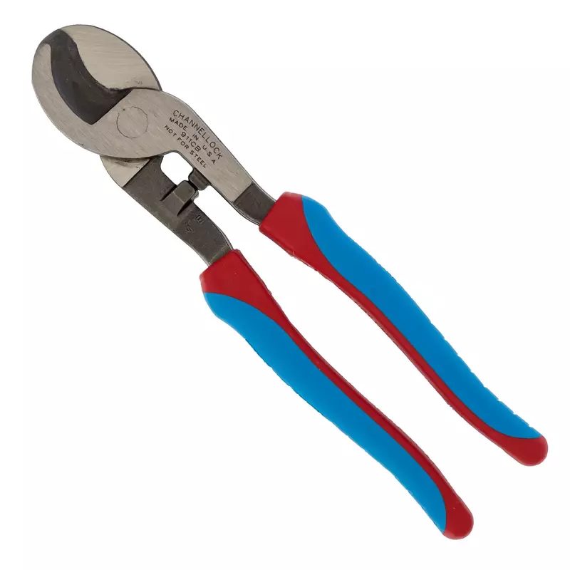 Channellock 911CB Cable Cutter, Shear Cut, 9-1/2 In, CODE BLUE Grip