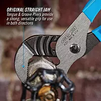 Channellock Tongue and Groove Pliers, 9-1/2 In